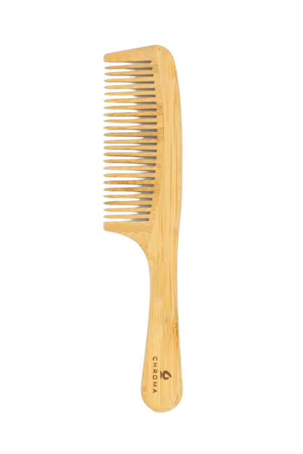 Peine desenredante de bambú