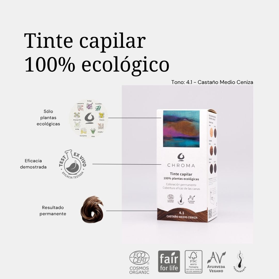 Tinte 4.1 - Castaño Medio Ceniza